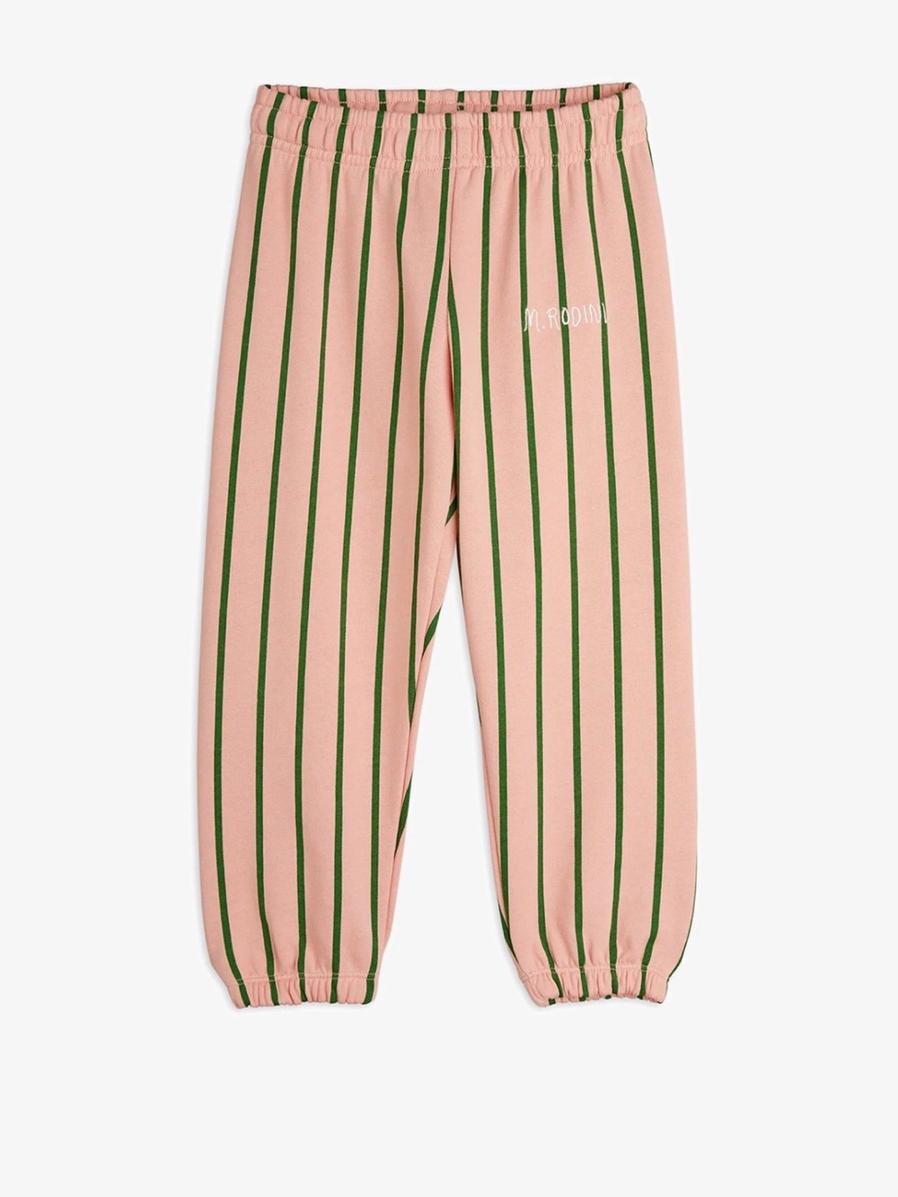 Mini Rodini VERTICAL STRIPE UNISEX - TRACKSUIT BOTTOMS - PINK